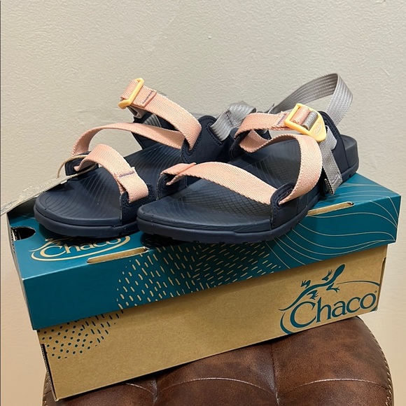 Chaco Lowdown Sandals in Apricot Lilac - Picture 2 of 3